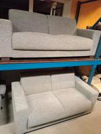 3 + 2 Zits Bankstel - Grijs, Ophalen, Hout, Gebruikt, 75 tot 100 cm