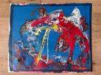 Jan te Wierik acryl op papier, Ophalen