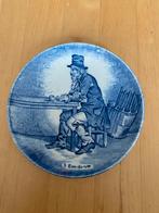 Vintahe delfstblauwe wand bordjes 4x, Antiek en Kunst, Ophalen of Verzenden