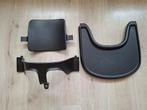 Stokke tripp trapp babyset + tray | zwart, Kinderen en Baby's, Kinderstoelen, Ophalen of Verzenden, Gebruikt, Meegroeistoel