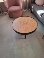 Mooie ronde salontafel, Huis en Inrichting, Tafels | Salontafels, Gebruikt, 50 tot 100 cm, Rond, Metaal