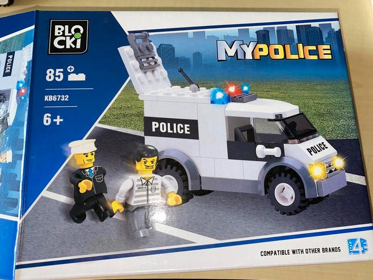 Complete set van MyPolice KB6732 van Blocki bouwstenen, Kinderen en Baby's, Speelgoed | Bouwstenen, Zo goed als nieuw, Ophalen of Verzenden