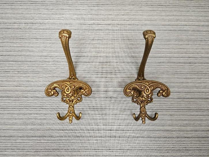 Antieke Art Nouveau Kapstok / hoedhaken 2x ( Lot 1 ), Huis en Inrichting, Woonaccessoires | Kapstokken, Gebruikt, Wandkapstok