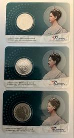 3x Wilhelmina ½ Gulden 1921-1930 Coincard. 1921, 1922, 1930, ½ gulden, Setje, Zilver, Ophalen of Verzenden