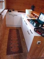 Witte Hoekkeuken met Composiet Blad, Gebruikt, Wit, Hoekkeuken, Ophalen of Verzenden