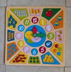 Houten puzzel leer klok, Kinderen en Baby's, Speelgoed | Houten speelgoed, Ophalen of Verzenden