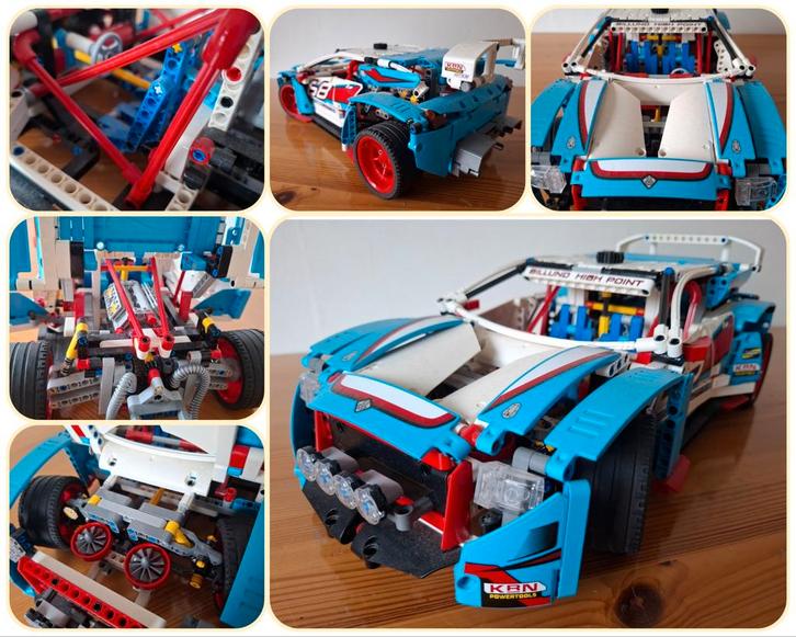 Lego Technic 42077 Rally Auto, Kinderen en Baby's, Speelgoed | Duplo en Lego, Zo goed als nieuw, Lego, Complete set, Ophalen