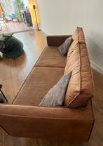 3-zitsbank antieke leerlook Cognackleurig / Couch industrial, Huis en Inrichting, Ophalen, Industrieel design, boho, Tweepersoons