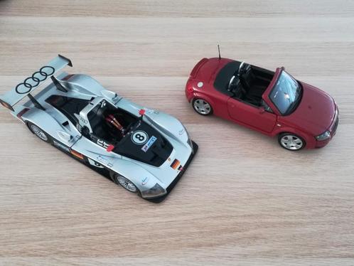 Audi TT Roadster of Audi R8R 1999 - 1:18 - Nu -25% Korting !, Hobby en Vrije tijd, Modelauto's | 1:18, Zo goed als nieuw, Auto