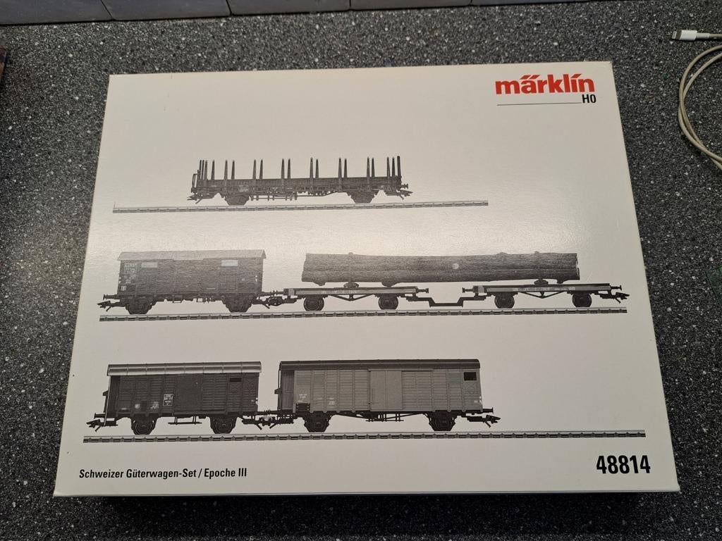 Marklin lege set doos 48814, Hobby en Vrije tijd, Modeltreinen | H0, Wisselstroom, Wagon, Ophalen of Verzenden, Zo goed als nieuw