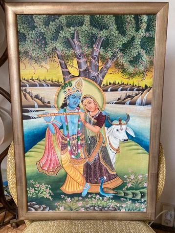 Pichwai schilderij radha krishna beschikbaar voor biedingen
