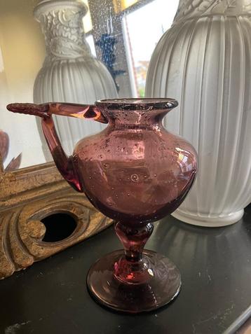 Handgeblazen BIOT Franse olielamp / vaasje beschikbaar voor biedingen