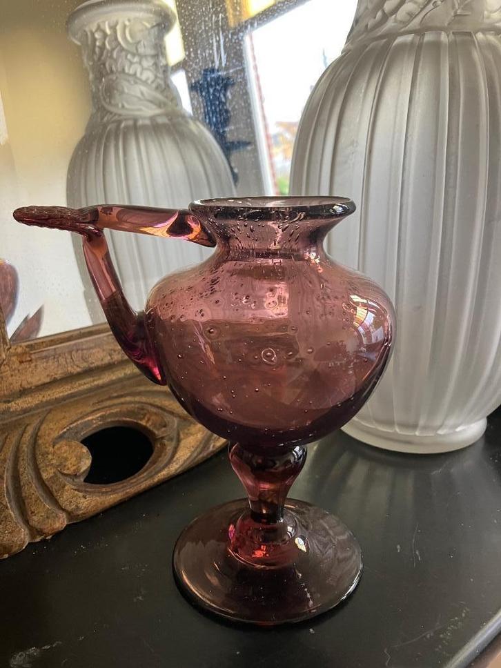 Handgeblazen BIOT Franse olielamp / vaasje, Antiek en Kunst, Curiosa en Brocante, Verzenden