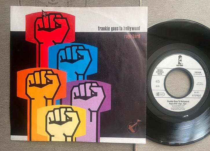 Frankie goed to Hollywood - Rage Hard 7” EU 1986, Cd's en Dvd's, Vinyl Singles, Gebruikt, Pop, Ophalen of Verzenden