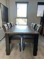 6 eetstoelen, Huis en Inrichting, Ophalen of Verzenden, Gebruikt, Bruin, Vijf, Zes of meer stoelen