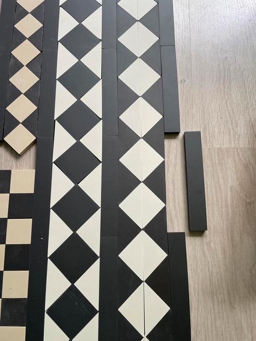 Winckelmans rechthoek Wit en Zwart, 25 x 150 x 9 mm, Doe-het-zelf en Verbouw, Tegels, Nieuw, Overige typen, Keramiek, Minder dan 20 cm