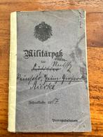Militärpaß - militärpass militair paspoort ww1 wk1 wo1, Ophalen, Landmacht, Duitsland
