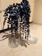 Grote vaas met 2 schalen matglas, Ophalen of Verzenden, Gebruikt, Binnen