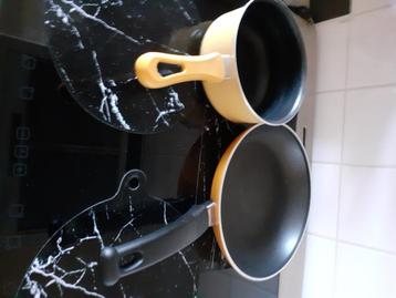 Set koekenpannen of set koekenpan met steelpan beschikbaar voor biedingen