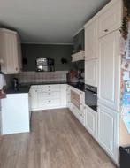 Gratis U-keuken, Belgisch hardsteen blad, zelf demonteren, Ophalen, Gebruikt, U-keuken, Graniet of Steen