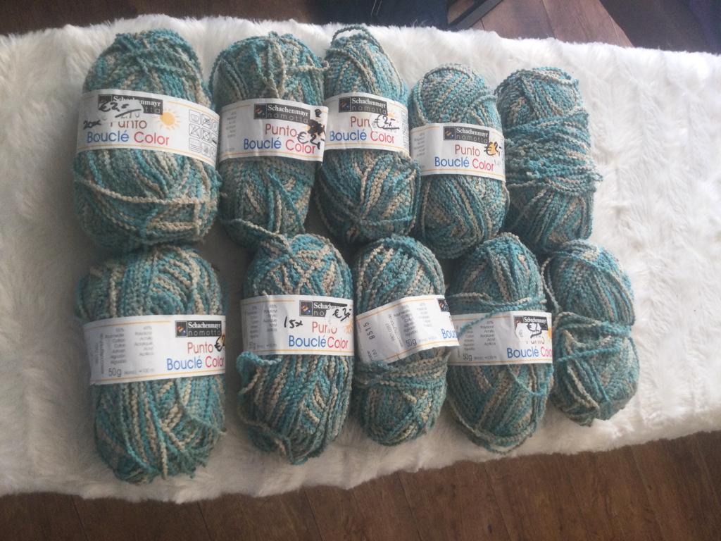 10 bolletjes BOUCLÉ garen van SCHACHENMAYR,NIEUW, Ophalen of Verzenden, Nieuw, Breien of Haken, Wol of Garen
