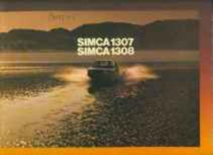Simca 1307 en 1308 of 1309 brochure/auto folder '76 '79, Boeken, Auto's | Folders en Tijdschriften, Overige merken, Ophalen of Verzenden