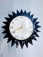 Zon wandklok vintage retro, Ophalen of Verzenden, Gebruikt, Wandklok