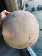 Handgeschilderde vaas, Overige kleuren, Ophalen of Verzenden, Minder dan 50 cm, Glas