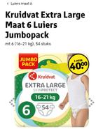 Kruidvat Extra Large Maat 6 Luiers Jumbopack, Ophalen of Verzenden, Nieuw