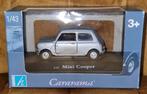 Mini Cooper zilver 1:43, Ophalen of Verzenden, Nieuw, Auto, Overige merken