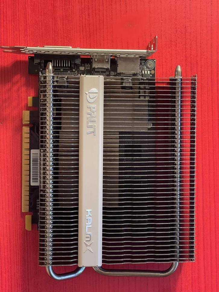 Palit KalmX GeForce 1050TI Passief, Computers en Software, Videokaarten, Zo goed als nieuw, Nvidia, PCI-Express 3.0, GDDR5, HDMI