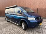 Volkswagen Transporter 2.5 TDI 128KW Kombi CAMPER 4x4 9 pers, Auto's, Overige carrosserieën, 2000 kg, Blauw, Leder en Stof