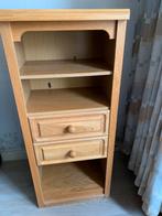 Grenen kastje met 2 laden voor cd’s, Ophalen, Gebruikt, 1 of 2 laden, 100 tot 150 cm