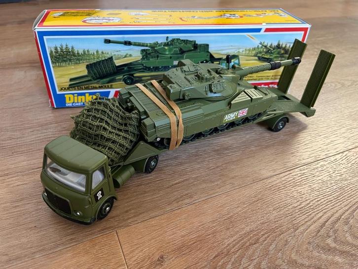 Dinky Toys AEC Artic. Transporter + Chieftain Tank nr. 616, Hobby en Vrije tijd, Modelauto's | 1:43, Nieuw, Bus of Vrachtwagen