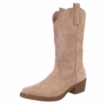 Dames cowboy western laarzen bruin nude 36 37 38 39 40 41 beschikbaar voor biedingen