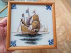 Tegel Koninklijke Tichelaar Makkum afb. oud Hollands Schip, Antiek en Kunst, Antiek | Wandborden en Tegels, Ophalen of Verzenden