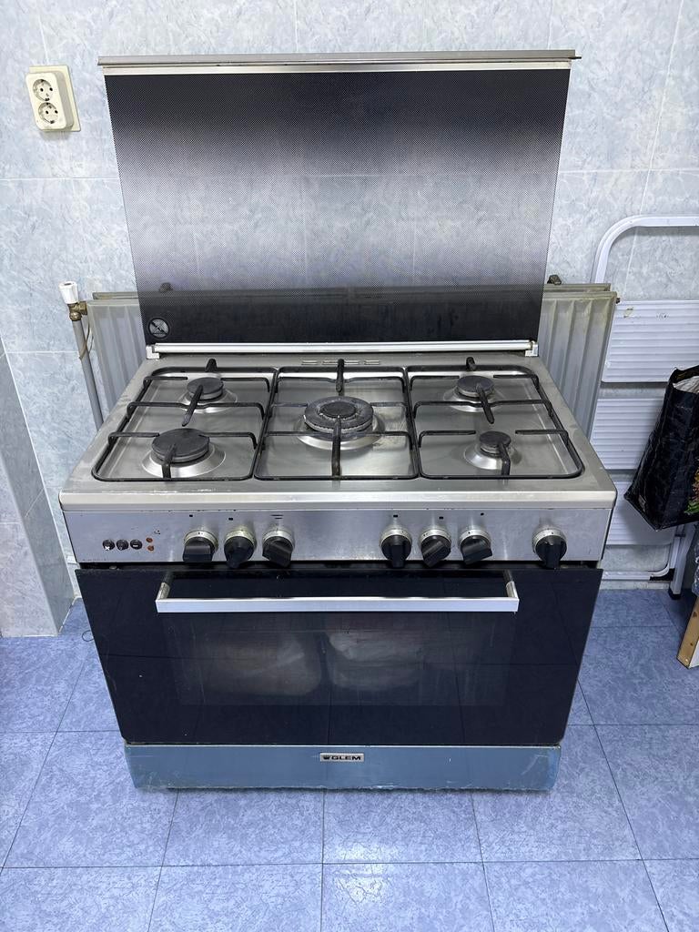 GLEM Gasfornuis - Vrijstaand - Gebruikt, Witgoed en Apparatuur, Fornuizen, Ophalen, Gebruikt, 60 cm of meer, Grill