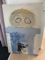 Poul Pava - Mooi en Groot Kunstwerk op canvas, Huis en Inrichting, Woonaccessoires | Schilderijen, Tekeningen en Foto's, Ophalen