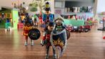 Playmobil strijders met paard en schilden, Gebruikt, Ophalen of Verzenden