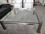 Design RVS salontafel, Huis en Inrichting, Tafels | Salontafels, Ophalen, Overige materialen, Zo goed als nieuw, Minder dan 50 cm