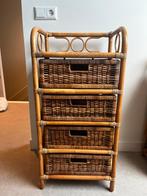 Rotan kastje met lades - 95cm hoog, Huis en Inrichting, Kasten | Dressoirs, Ophalen, Overige materialen, Minder dan 50 cm, Gebruikt