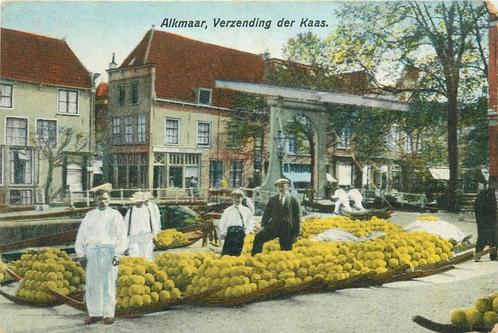 (701-193-001) Alkmaar Verzending der Kaas, Verzamelen, Ansichtkaarten | Nederland, Noord-Holland, Verzenden