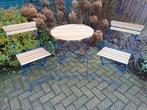 Bistro tuinset (opgeknapt), Tuin en Terras, Ophalen, Zo goed als nieuw, Overige materialen, 2 zitplaatsen