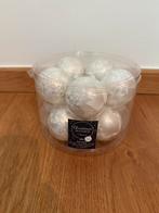 Glazen kerstballen 10st. - wit, Diversen, Ophalen of Verzenden, Zo goed als nieuw