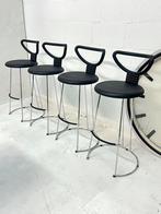 4x design barkruk, FASEM, Nobu Tanigawa, Memphis, Ophalen, Gebruikt, Met voetsteun, 60 tot 90 cm