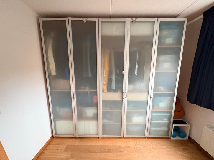 Ikea Pax Kast - 250cm breed, Huis en Inrichting, Kasten | Kledingkasten, Gebruikt, 200 cm of meer, 50 tot 75 cm, Met lade(s), Overige houtsoorten