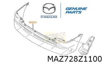 Mazda Demio (5/00) achterbumper (te spuiten) Origineel! D269