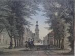 staalgravure gezicht op Joure, Friesland, J. Umbach 1858, Verzenden