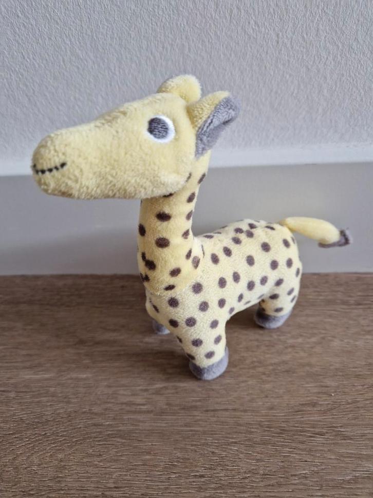 Knuffel giraf Hema giraffe geel grijs K6941, Kinderen en Baby's, Speelgoed | Knuffels en Pluche, Zo goed als nieuw, Overige typen