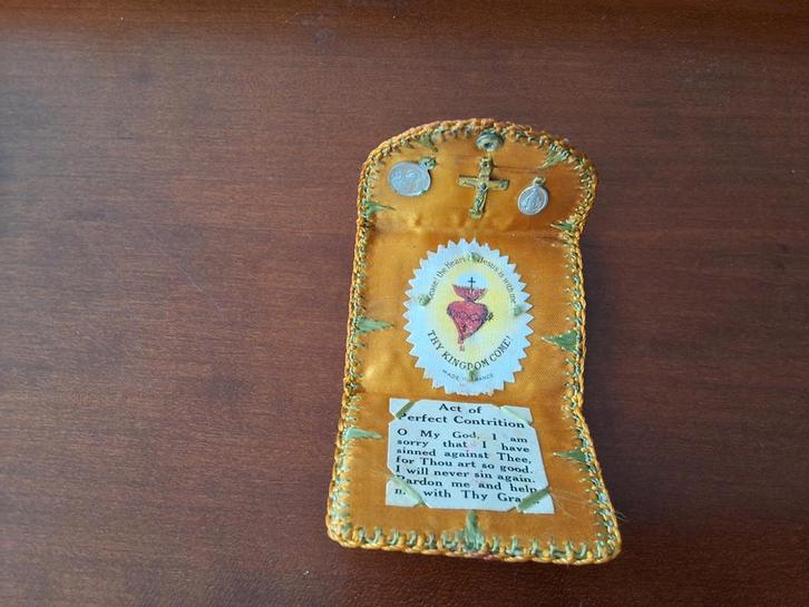 Vintage Opvouwbare Zakreliekschrijn, Antiek en Kunst, Antiek | Religie, Ophalen of Verzenden